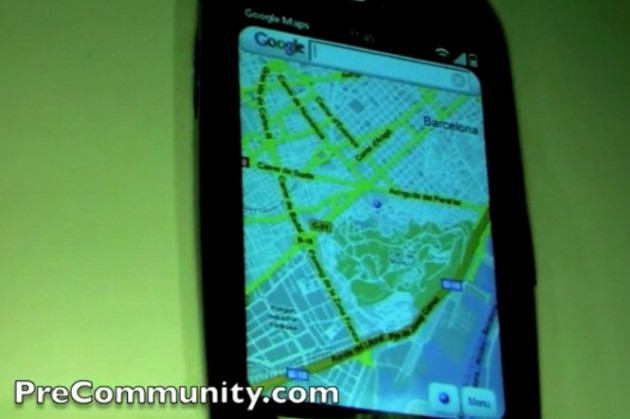 Google demonstreerib Palm Pre HTML5 Google Mapsi