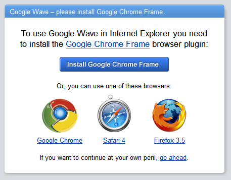Google lõpetab Internet Exploreri Chrome Frame'i kasutamise