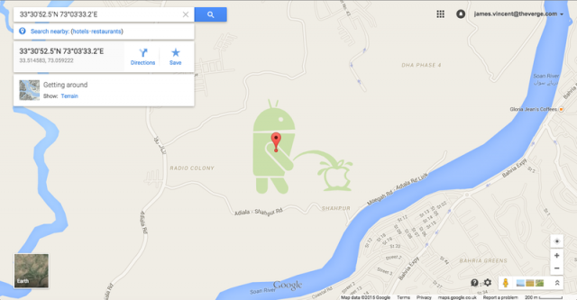 Google palus Google Mapsil Apple'ilt solvava pildi pärast vabandust