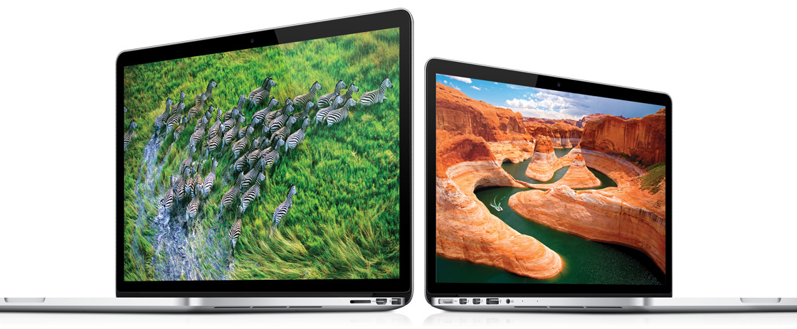 MacBooks Pro dengan layar Retina (15 dan 13 inci)