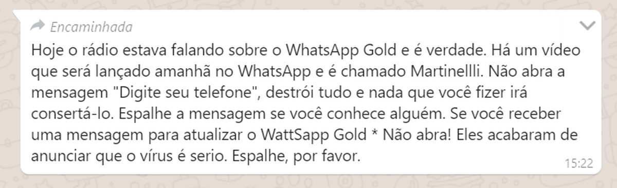 Kas WhatsApp Gold 'Martinelli' on viirus?  Õppige kuulujuttude kohta nelja asja