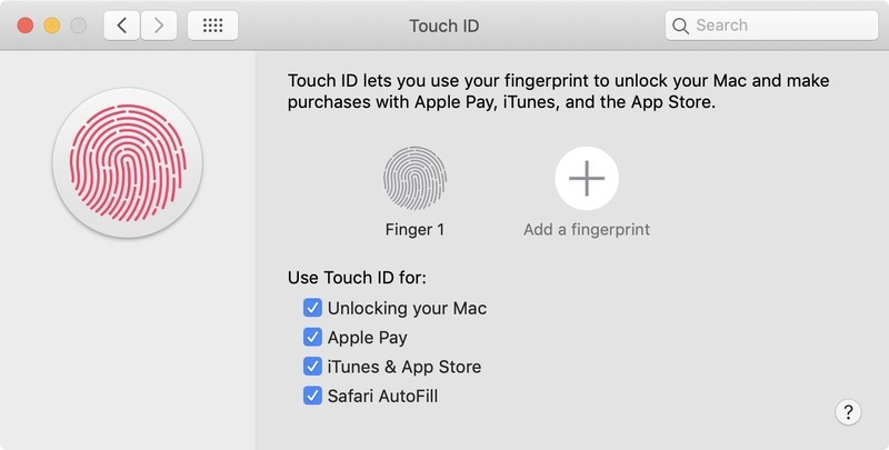 MacOS 10.14.4 Safari automaatne täitmine toetab Touch ID-d