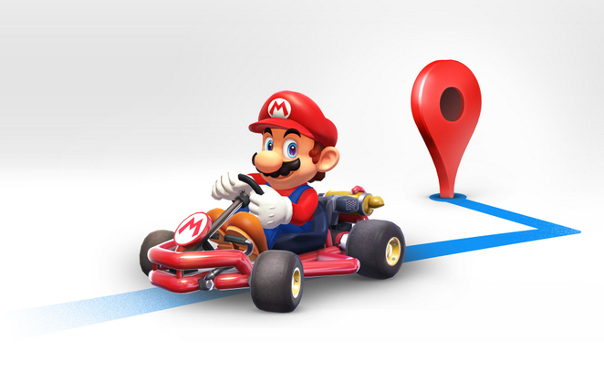 Mario aitab teil Google Mapsis juhiseid leida