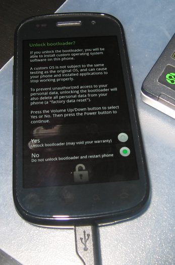 Nexus S-i avamine, juurimine ja taastamine