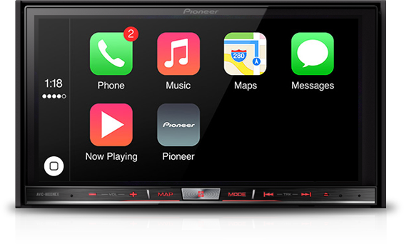 Apple CarPlay pada sistem Pioneer