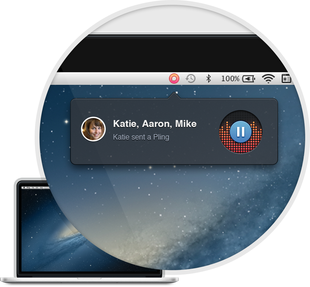 Pling Messenger untuk OS X