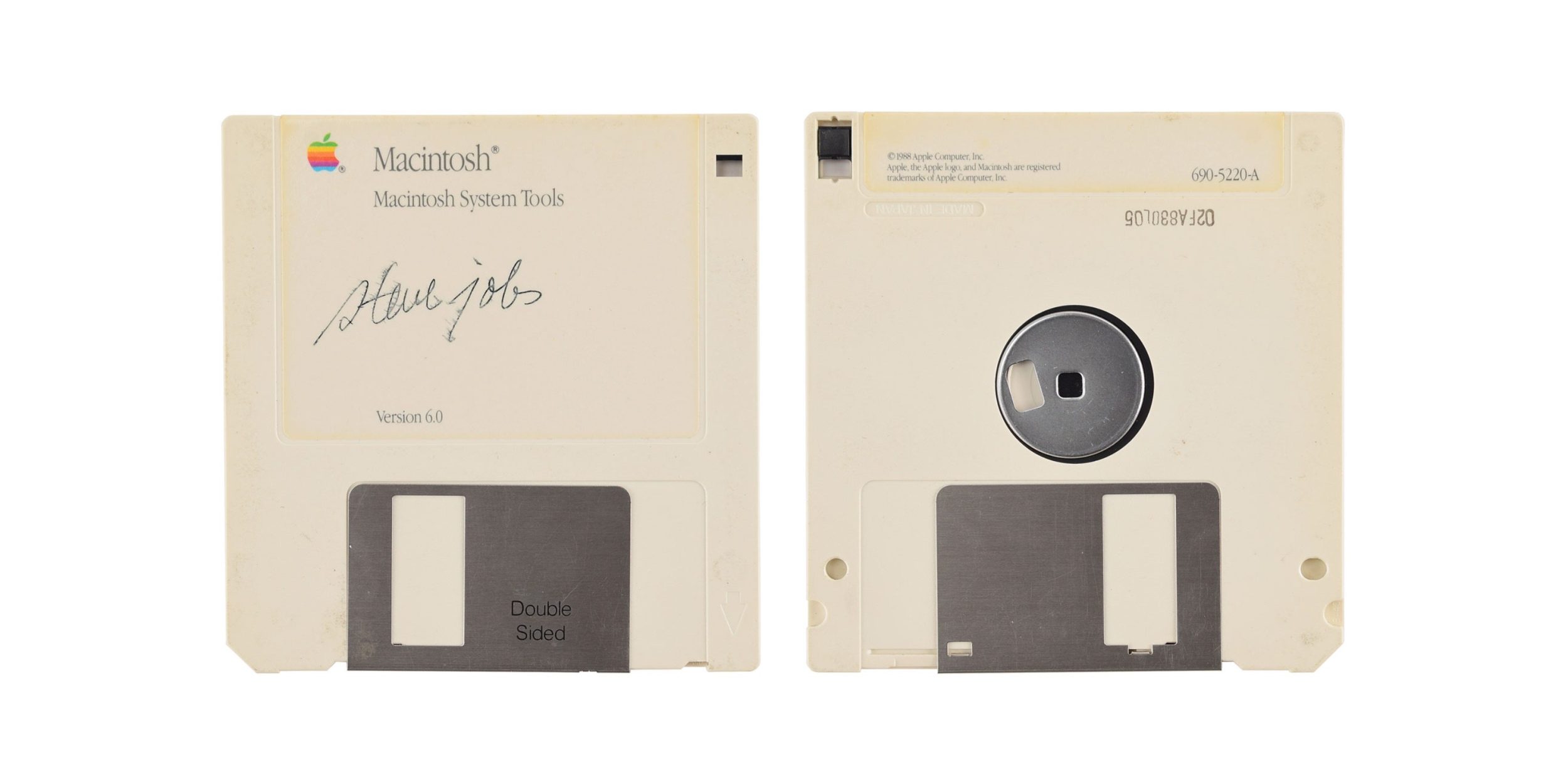 Steve Jobsi allkirja diskett hinnati oksjonile hinnanguliselt 11x
