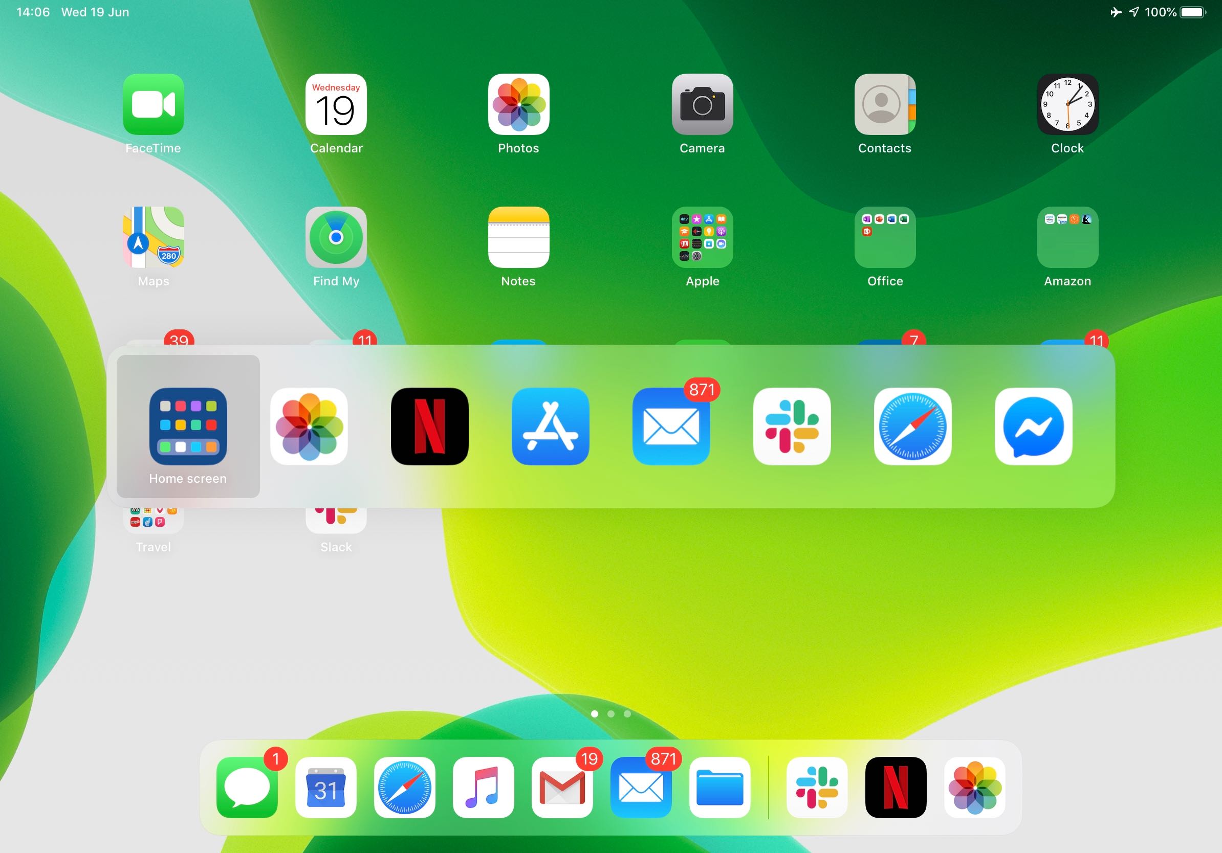Mida uut on iPadOS 13-s - avakuva uued ikoonid