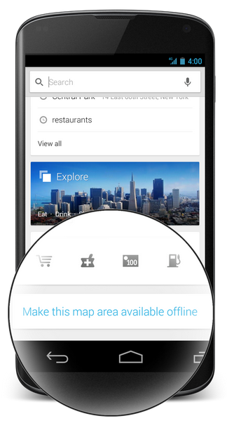 Võrguühenduseta kaardid naasevad Androidi Google Mapsi