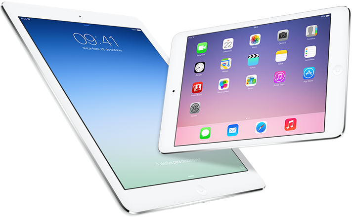 iPad Air dan iPad mini dengan layar Retina