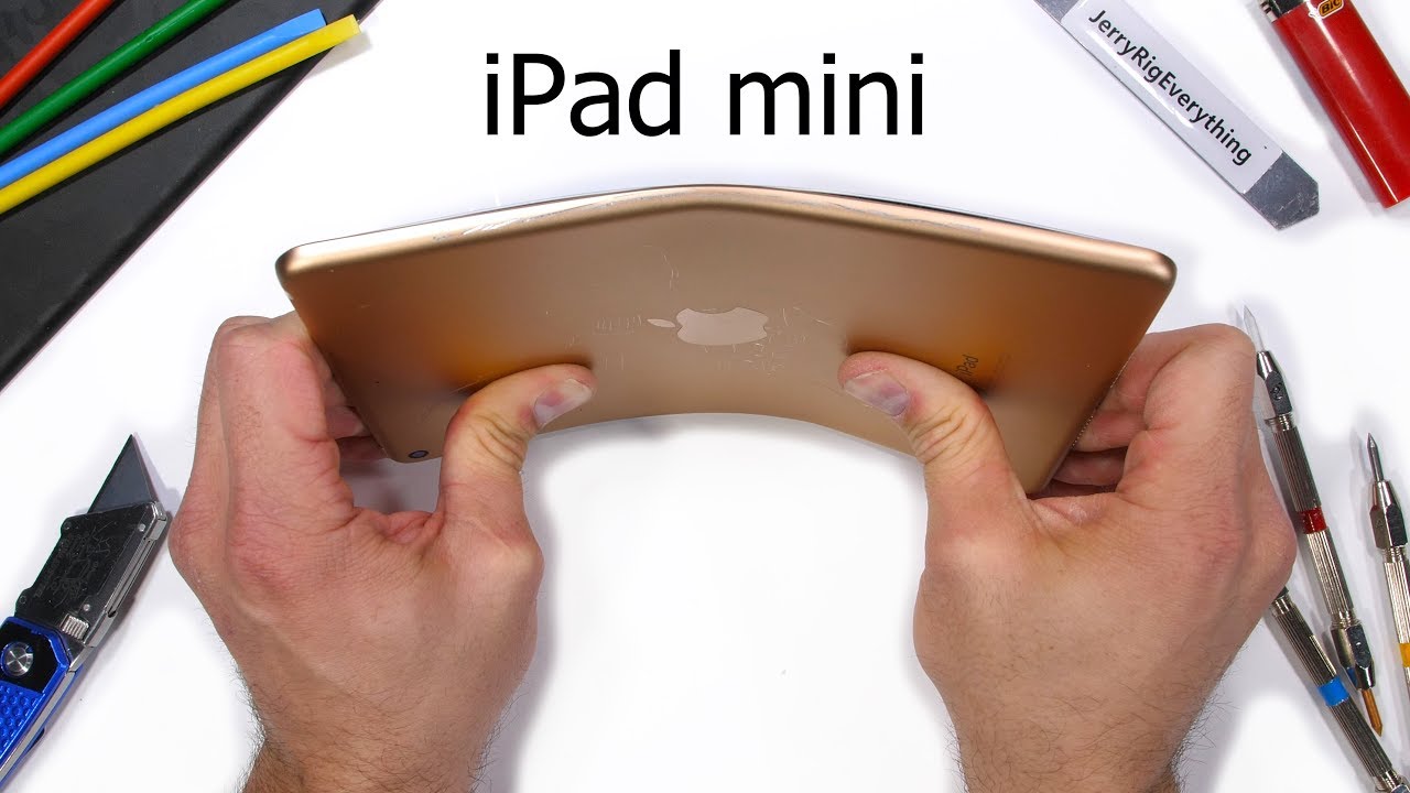 iPad mini töötab isegi siis, kui ekraan on viltu;  võta, OLED on paindlik!