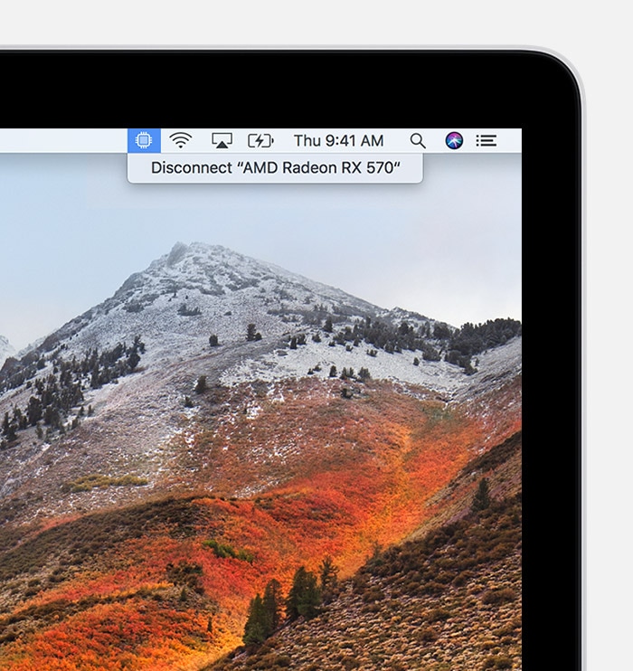 EGPU tugi macOS High Sierra versioonis 10.13.4